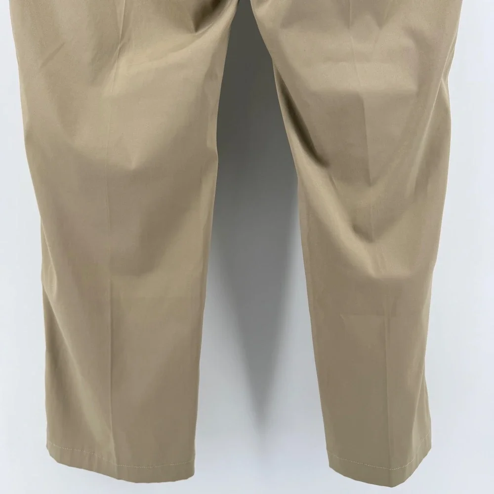 Nike Golf Dri-FIT Flat Front Pants Performance Khaki Tan 38x29 Mens Trousers